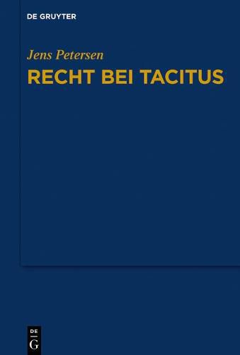 Cover image for Recht bei Tacitus