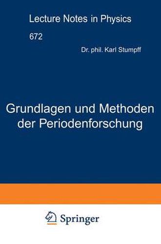 Cover image for Grundlagen Und Methoden Der Periodenforschung