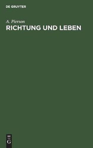 Cover image for Richtung und Leben