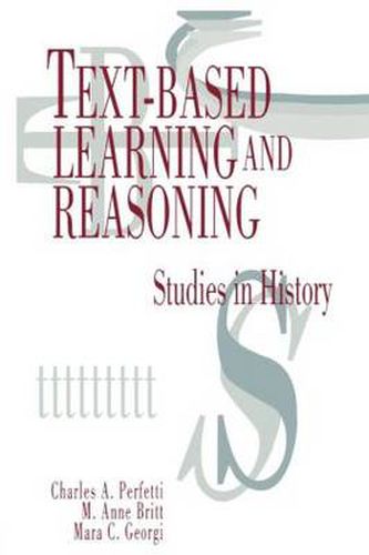 Cover image for Text-based Learning and Reasoning: Studies in History