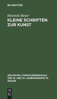 Cover image for Kleine Schriften Zur Kunst