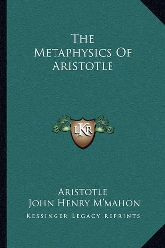 Cover image for The Metaphysics of Aristotle