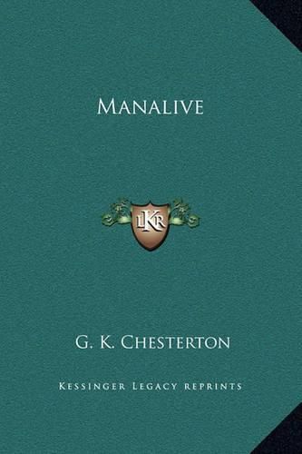 Cover image for Manalive