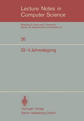 Gi-4.Jahrestagung: Berlin, 9.-12. Oktober 1974