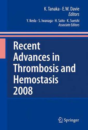 Cover image for Recent Advances in Thrombosis and Hemostasis