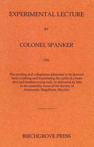 Cover image for Experimental Lecture By Colonel Spanker