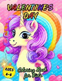 Cover image for Valentine's Day Coloring Book for Kids Ages 4-8