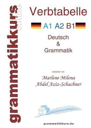 Cover image for Verbtabelle Deutsch A1 A2 B1: Lernwortschatz fur die Integrations-Deutschkurs TeilnehmerInen A1 A2 B1