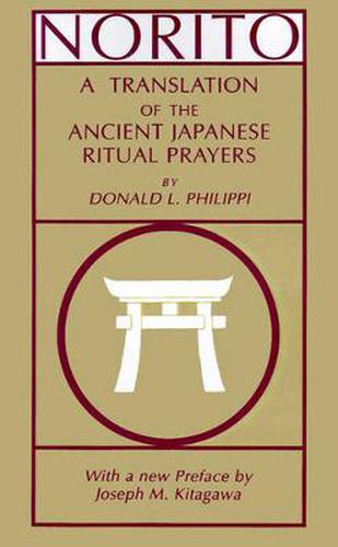 Cover image for Norito: A Translation of the Ancient Japanese Ritual Prayers