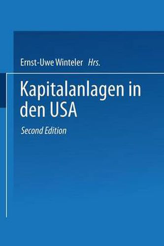 Cover image for Kapitalanlagen in Den USA