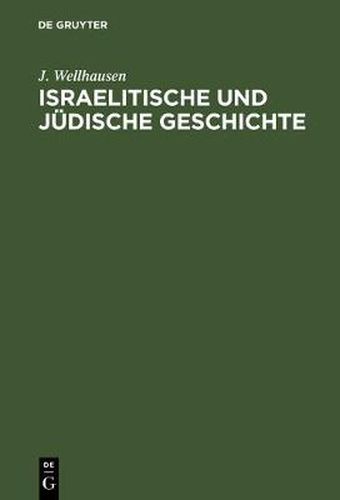 Israelitische und judische Geschichte