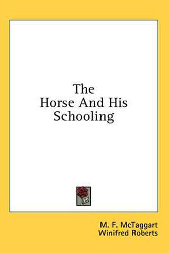 Cover image for The Horse and His Schooling