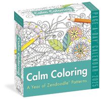 Cover image for Calm Coloring Page-A-Day Calendar 2025