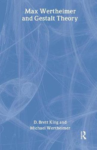 Cover image for Max Wertheimer and Gestalt Theory