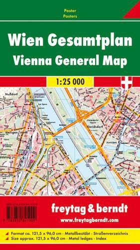 Cover image for Vienna Map Provided with Metal Ledges/Tube 1:25 000