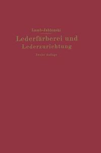 Cover image for Lederfarberei Und Lederzurichtung