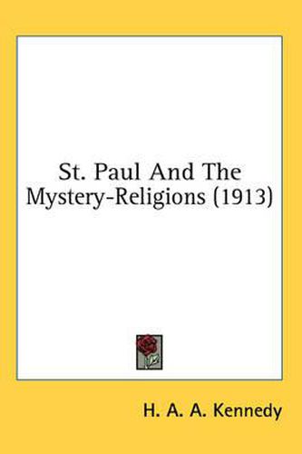 Cover image for St. Paul and the Mystery-Religions (1913)