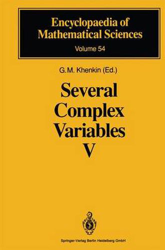 Cover image for Several Complex Variables V: Complex Analysis in Partial Differential Equations and Mathematical Physics