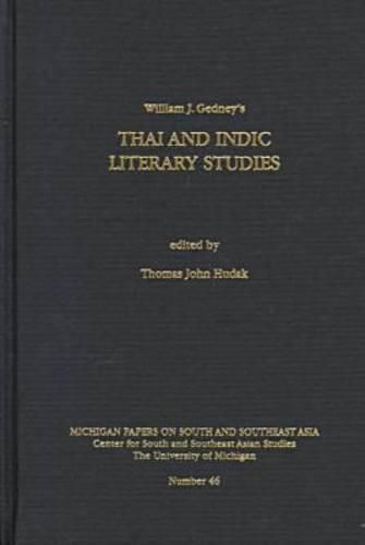 Thai and Indic Literary Studies