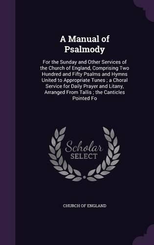 Cover image for A Manual of Psalmody