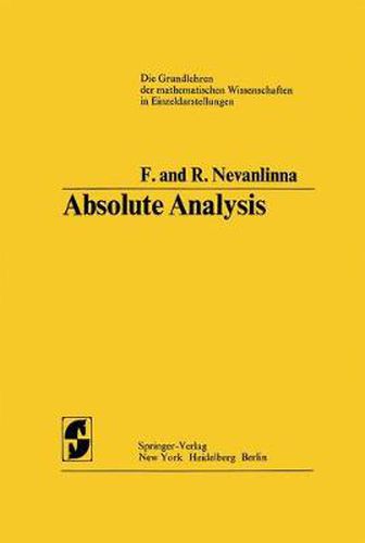 Cover image for Absolute Analysis