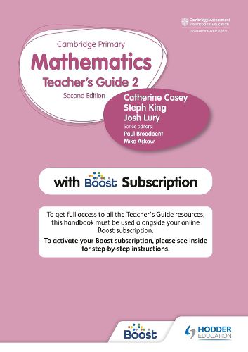 Cover image for Hodder Cambridge Primary Mathematics Teacher's Guide Stage 2 with Boost Subscription