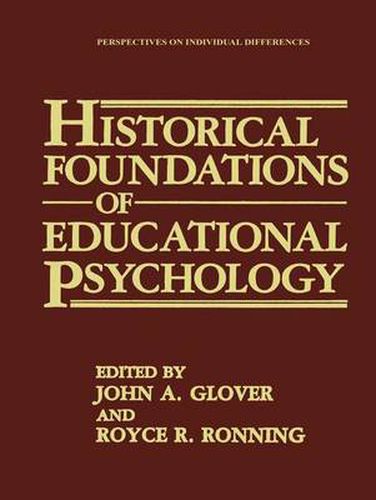 Historical Foundations of Educational Psychology