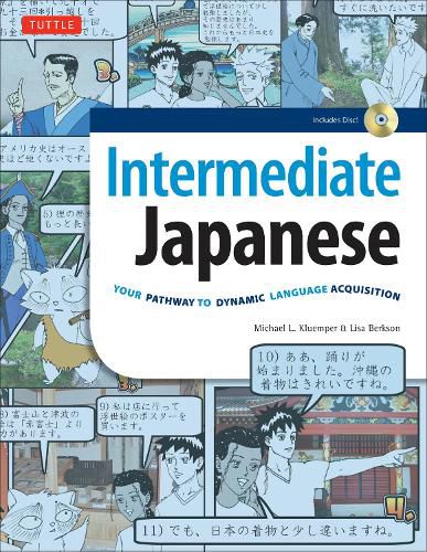 Cover image for Intermediate Japanese Textbook: Your Pathway to Dynamic Language Acquisition: Learn Conversational Japanese, Grammar, Kanji & Kana: Audio CD Included