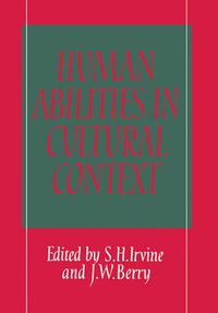 Cover image for Human Abilities in Cultural Context