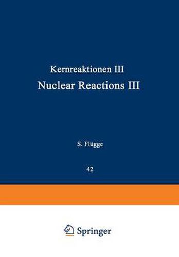 Cover image for Kernreaktionen III / Nuclear Reactions III