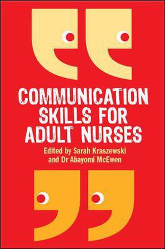 Cover image for Communication Skills for Adult Nurses