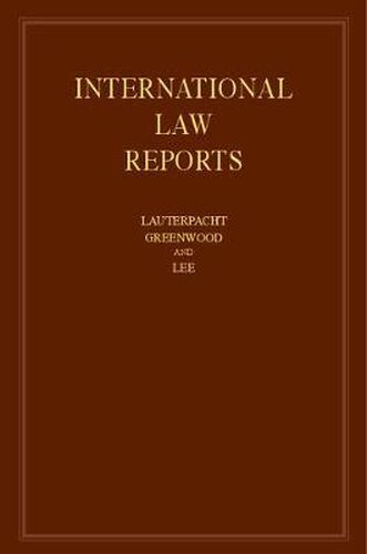 Cover image for International Law Reports