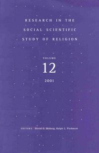 Cover image for Research in the Social Scientific Study of Religion, Volume 12