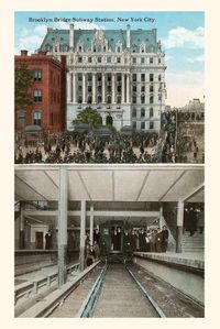 Cover image for Vintage Journal Brooklyn Bridge Subway Station, New York City