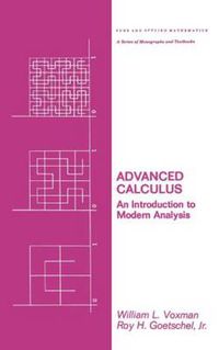 Cover image for Advanced Calculus: An Introduction to Modern Analysis