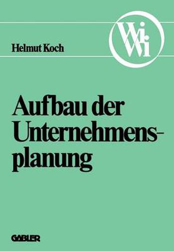 Cover image for Aufbau Der Unternehmensplanung