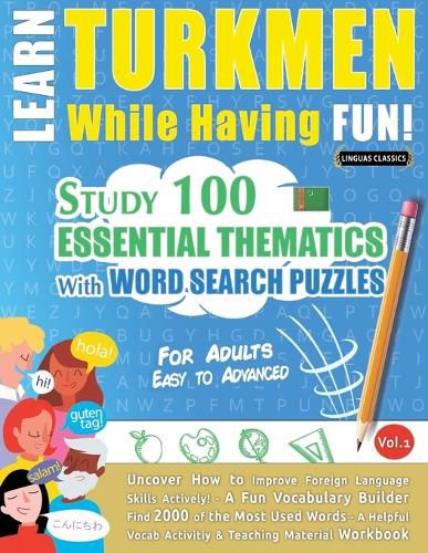 Cover image for Learn Turkmen While Having Fun! - For Adults