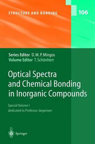 Cover image for Optical Spectra and Chemical Bonding in Inorganic Compounds: Special Volume dedicated to Professor Jorgensen I