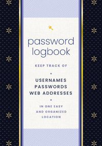 Cover image for Password Logbook (Black & Gold)