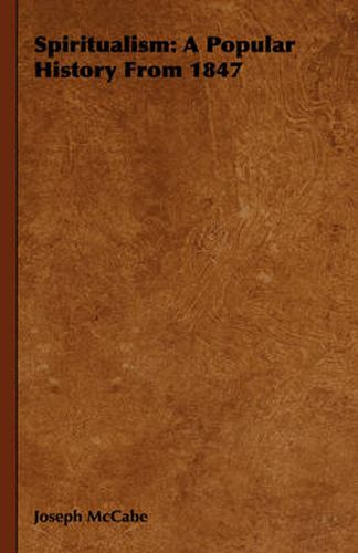 Cover image for Spiritualism: A Popular History from 1847