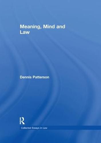 Cover image for Meaning, Mind and Law