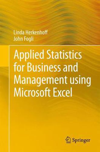 Cover image for Applied Statistics for Business and Management using Microsoft Excel