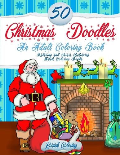 Cover image for 50 Christmas Doodles Coloring Book