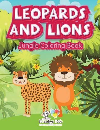 Cover image for Leopards and Lions: Jungle Coloring Book