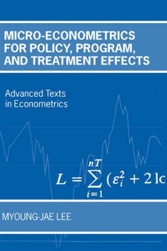 Cover image for Micro-Econometrics for Policy, Program and Treatment Effects