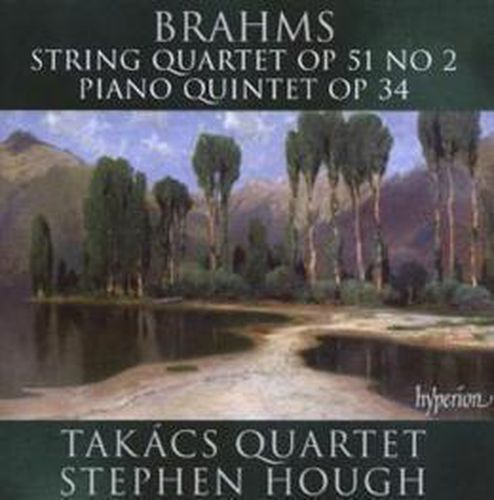 Cover image for Brahms String Quartet Op 51 No 2 Piano Quintet Op 34