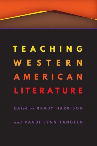 Cover image for Teaching Western American Literature