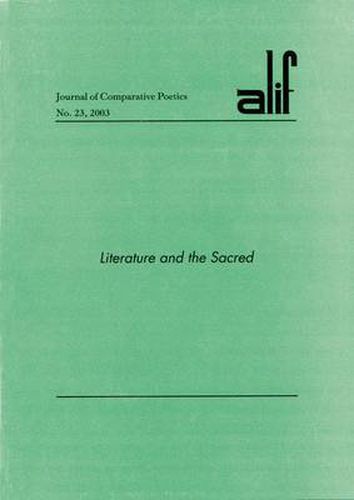 Cover image for Literature and the Sacred