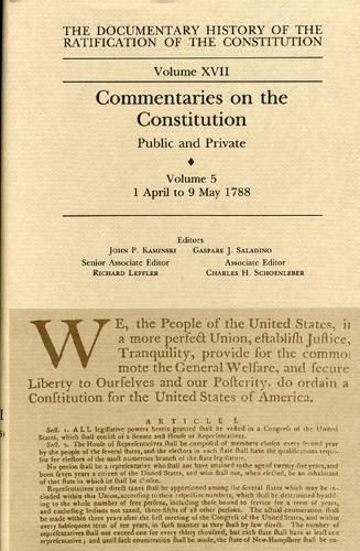 Commentaries on the Constitution Vol 5