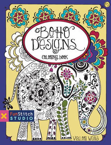 Cover image for Boho Designs: Coloring Book